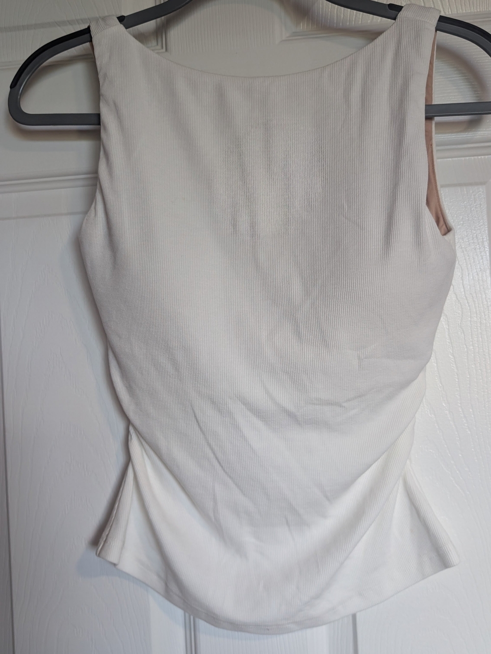 OGL Classic Sleeveless Ribbed Tank Top - White